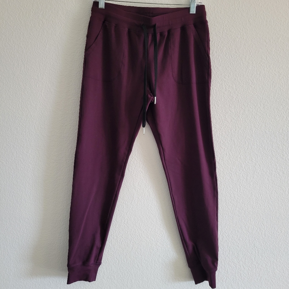 Ziya Unwind Joggers Plum Purple Drawstring Size Small